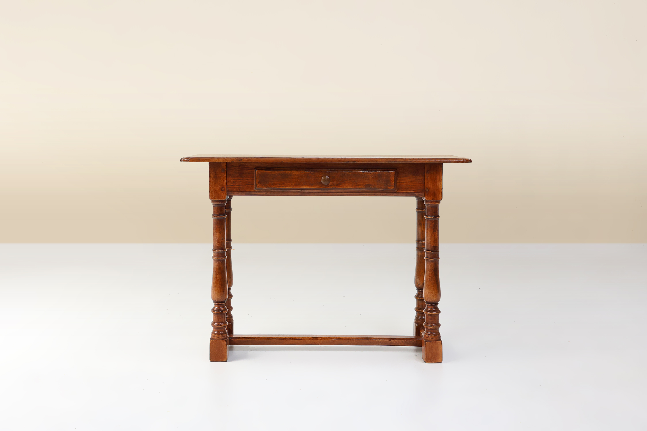 Rustic oak console table with drawer, Belgium ca. 1800thumbnail